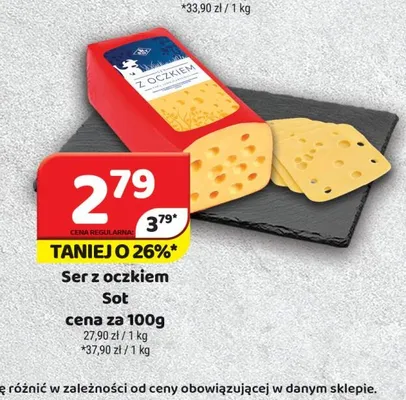 Ser z oczkiem Sot promocja w Delfin