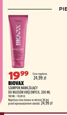 Szampon nawilżający do włosów Biovax promocja w Drogerie Natura