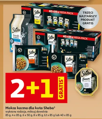 Mokra karma dla kota Sheba promocja w Auchan