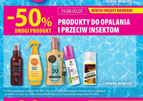 Produkty do opalania i przeciw insektom Hebe promocja w Hebe