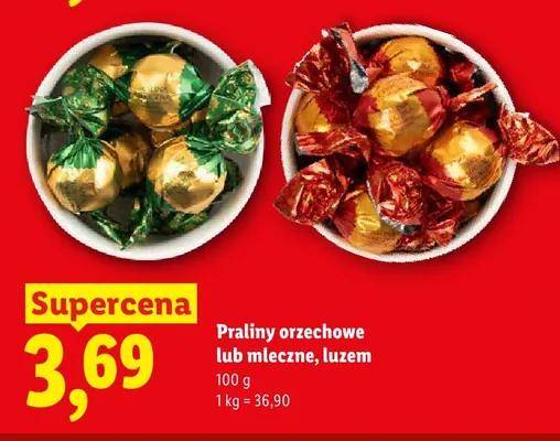 Praliny orzechowe luzem promocja w Lidl