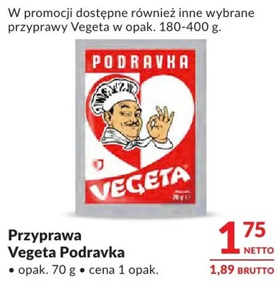 Przyprawa Vegeta Podravka promocja w Makro