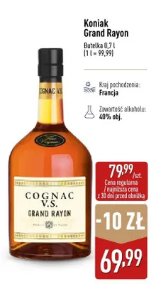 Koniak Grand Rayon promocja w Aldi