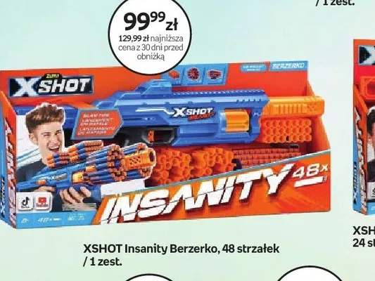 Wyrzutnia Insanity Berzerko 48 strzałek XSHOT promocja w Empik