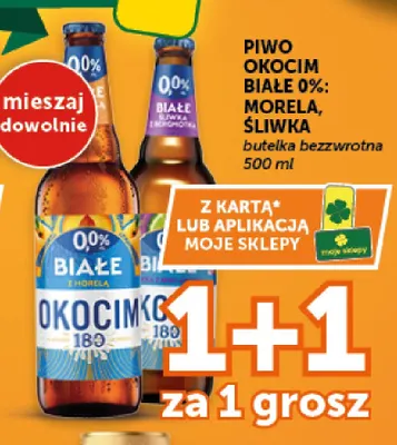 Piwo bezalkoholowe Okocim Białe Morela promocja w Euro Sklep