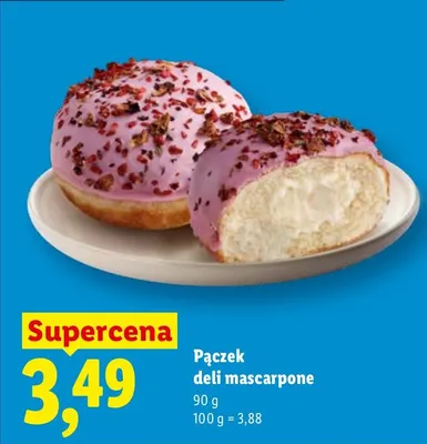 Pączek deli mascarpone promocja w Lidl