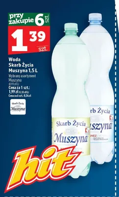 Woda mineralna Skarb Życia Muszyna promocja w TOPAZ
