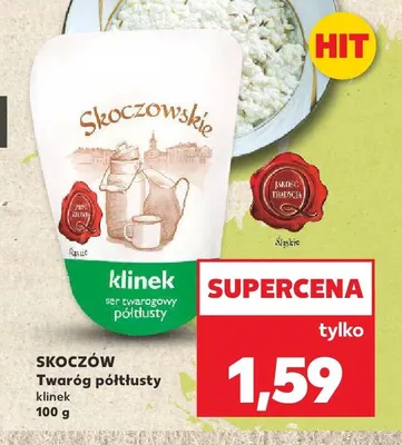 Twaróg półtłusty klinek Skoczów promocja w Kaufland