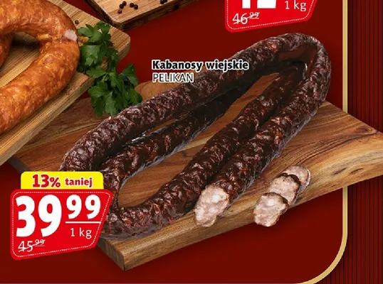 Kabanosy wiejskie Pelikan promocja w Prim Market