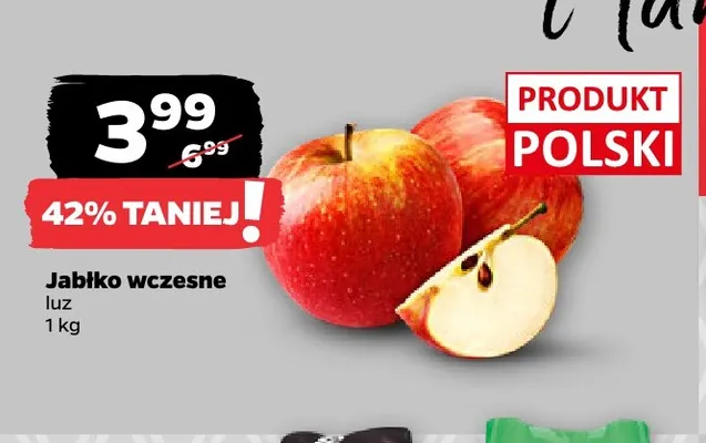 Jabłka wczesne promocja w Netto