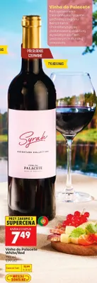Wino czerwone półsłodkie Vinha do Palacete Syrah Red promocja w Biedronka