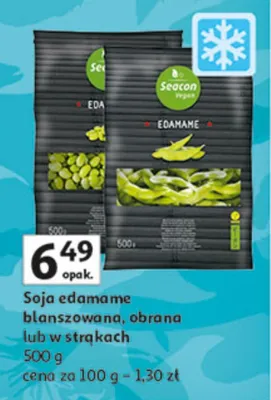 Soja edamame blanszowana, obrana lub w struszkach promocja w Auchan