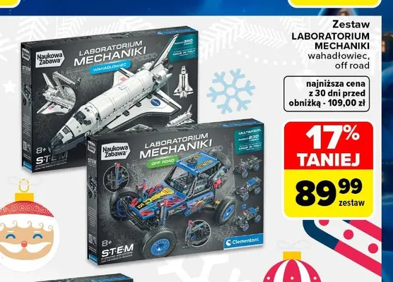 Zestaw Laboratorium Mechaniki wahadłowiec Clementoni promocja w Carrefour