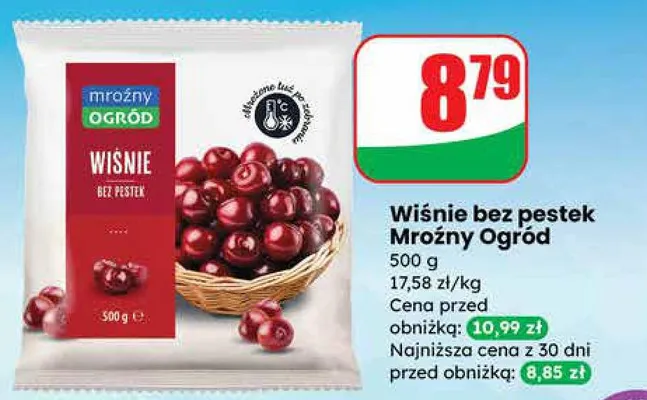 Wiśnie bez pestek promocja w Dino