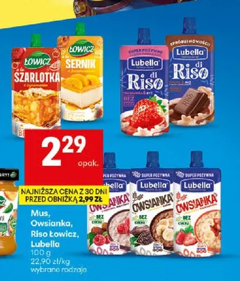Deser ryżowy di Riso czekolada Lubella promocja w Delikatesy Centrum