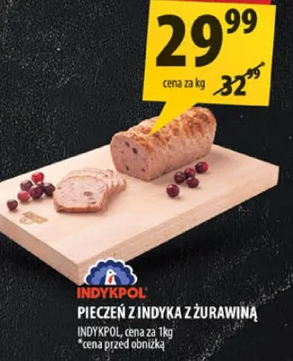 Pieczeń z indyka z żurawiną Indykpol promocja w Arhelan