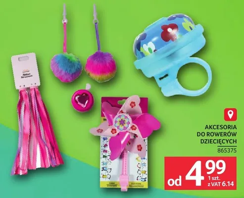 Akcesoria do rowerów dziecięcych promocja w Selgros