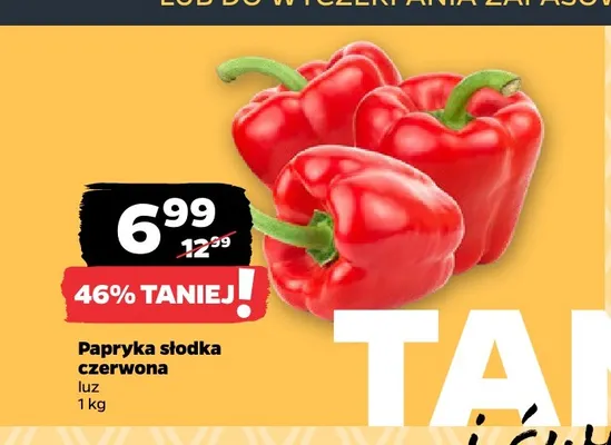 Papryka słodka czerwona promocja w Netto