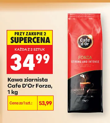 Kawa ziarnista Cafe d'Or Forza promocja w Biedronka
