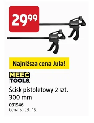 Ścisk pistoletowy 2-pak 300 mm Meec Tools promocja w Jula