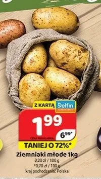Ziemniaki młode Polska promocja w Delfin