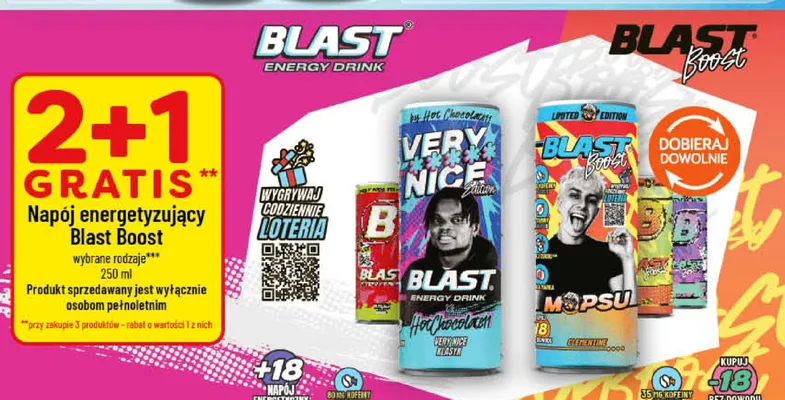 Napój energetyzujący Blast Boost promocja w POLOmarket