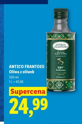 Oliwa z oliwek Antico Frantoio promocja w Lidl