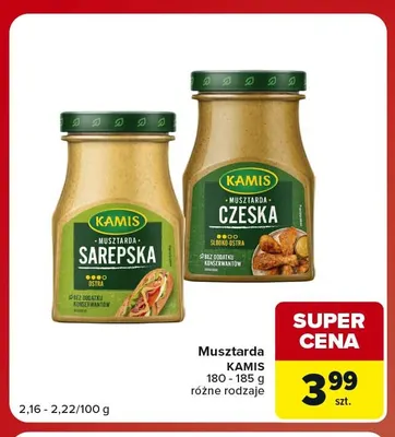Musztarda sarepska Kamis promocja w Carrefour Market