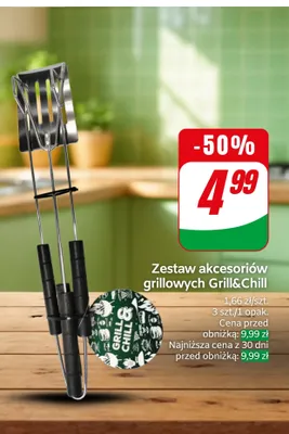 Zestaw akcesoriów grillowych Grill&Chill promocja w Dino
