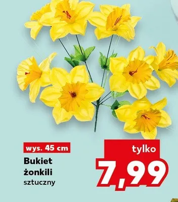 Bukiet żonkili sztuczny promocja w Kaufland