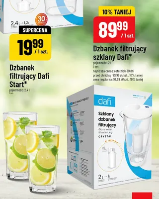 Dzbanek filtrujący szklany Dafi Crystal promocja w POLOmarket