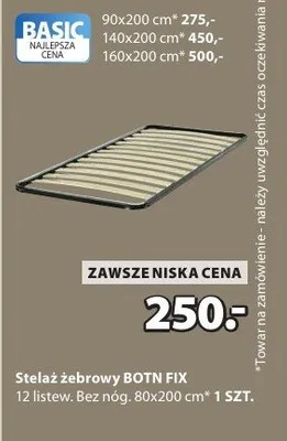 Stelaż żebrowy BOTN FIX promocja w Jysk