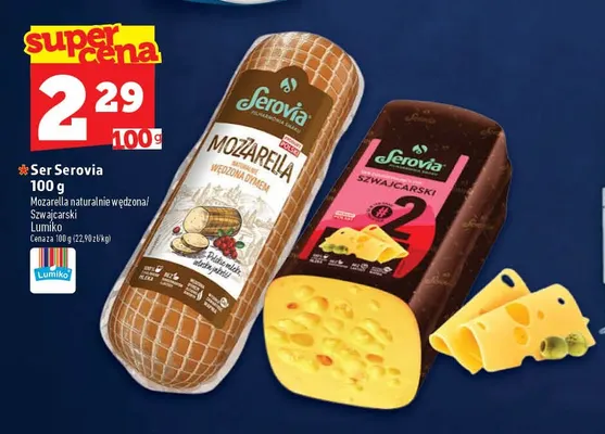Ser Serovia mozzarella naturalnie wędzona promocja w TOPAZ