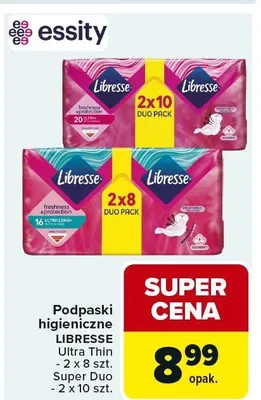 Podpaski higieniczne Ultra Thin 2x8szt. Super Duo promocja w Carrefour