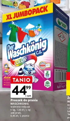 Proszek do prania Der Waschkonig C.G. Color promocja w Intermarche