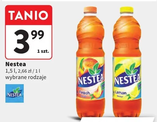 Nestea peach, lemon promocja w Intermarche