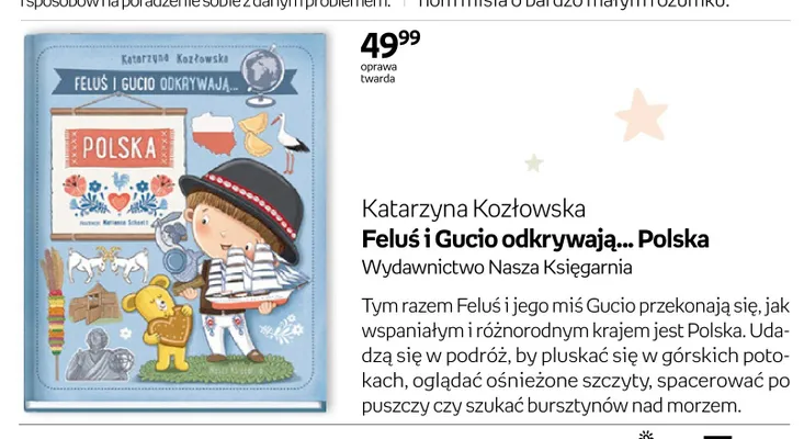 Książka Feluś i Gucio odkrywają... Polska oprawa twarda promocja w Empik
