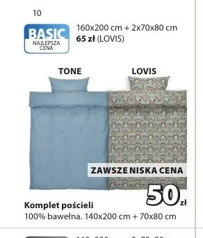 Komplet pościeli TONE promocja w Jysk
