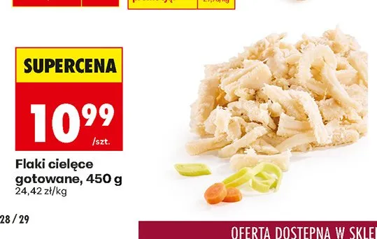 Flaki cielęce gotowane promocja w Biedronka
