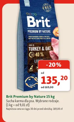 Sucha karma dla psa Brit Premium by Nature promocja w MAXI ZOO