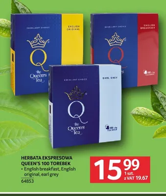 Herbata ekspresowa Queen's English breakfast promocja w Selgros