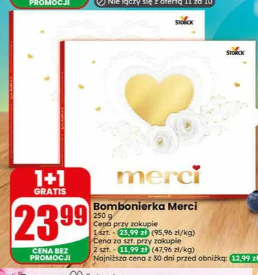 Bombonierka Merci promocja w Dino