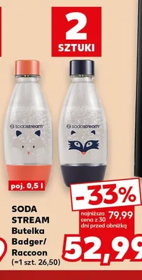 Butelka SodaStream Raccoon 2-pak 0,5 l promocja w Kaufland