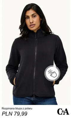 Rozpinana bluza z polaru C & A promocja w C&A