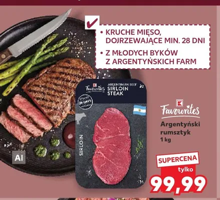 Argentyński rumsztyk K-Favourites promocja w Kaufland