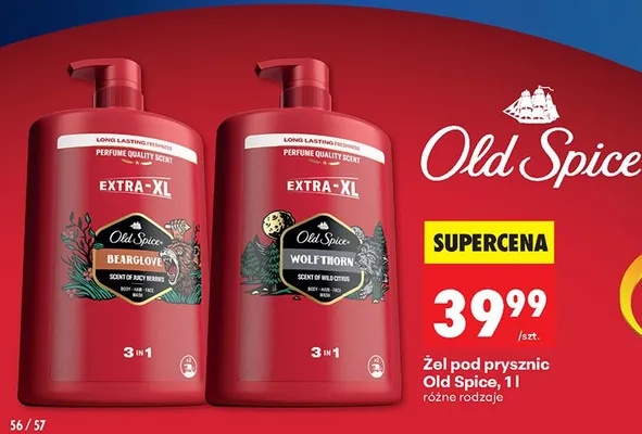 Żel pod prysznic Old Spice Bearglove promocja w Biedronka