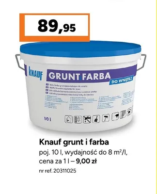 Knauf grunt i farba promocja w Bricoman