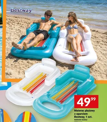 Materac plażowy z oparciem Bestway promocja w Twój Market
