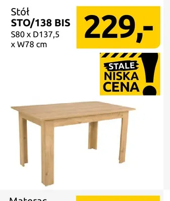 Stół STO/138 Bis promocja w Black Red White