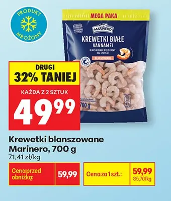 Krewetki blanszowane Marinero promocja w Biedronka
